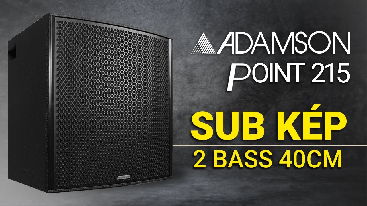 Loa Sub Kép 2 Bass 40 ADAMSON POINT 215 - Review đánh giá chi tiết