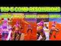 Best 5 Stretched Resolutions in Fortnite Season 3! (INSANE FPS BOOST)