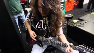 Video thumbnail for Ibanez Iron Label IL15 Live Demo at Musikmesse 2014 by Musicoff - Where Music Matters