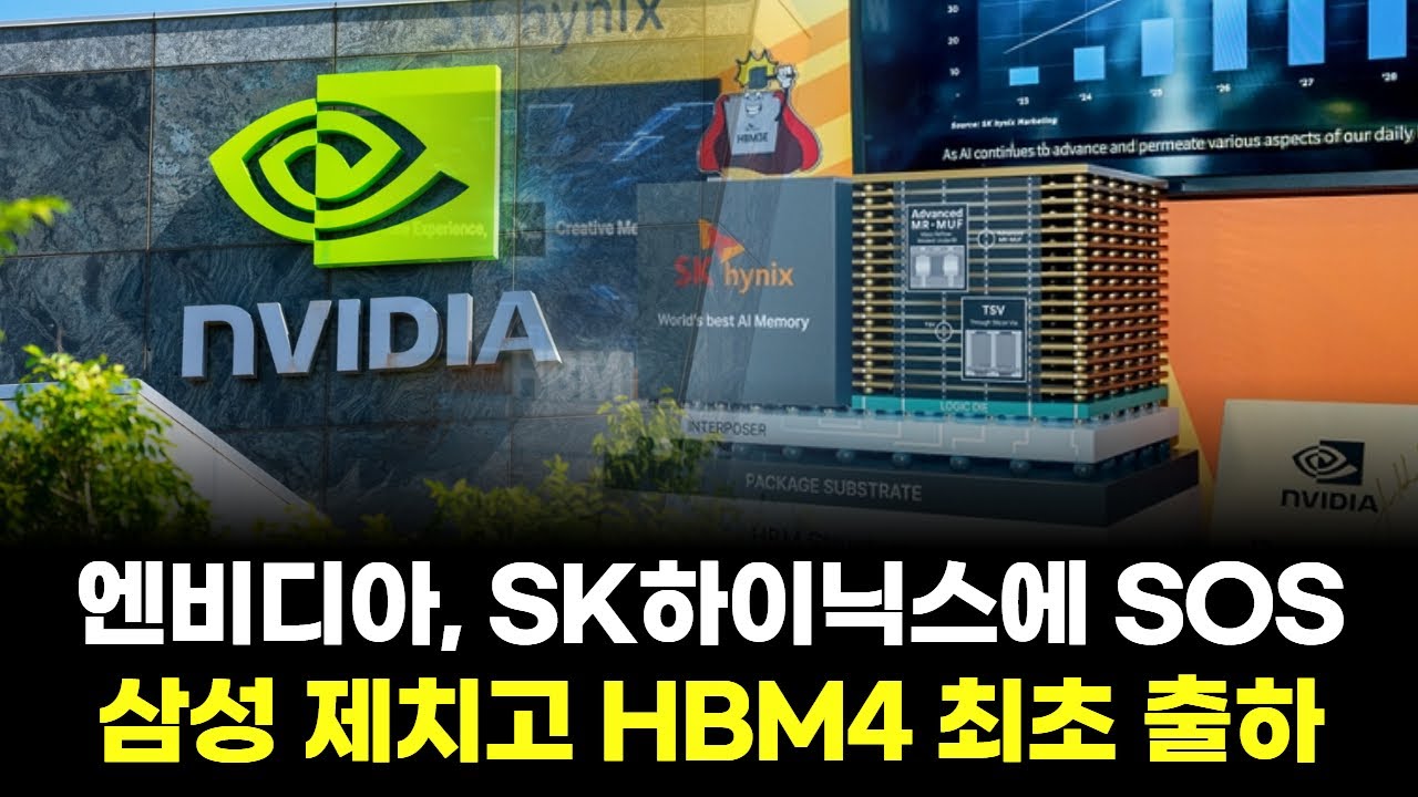엔비디아, SK하이닉스에 SOS…삼성 제치고 HBM4 최초 출하