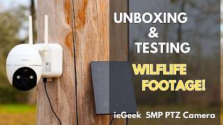🔥ieGeek Wi-Fi Solar Security Camera. Unboxing, Testing, and Samples!