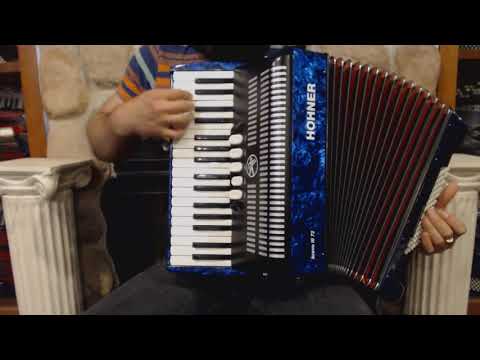 3448 - Blue Hohner Bravo III 72 Piano Accordion MM 34 72 $1499
