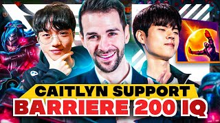 CAITLYN SUPPORT : LA STRAT 200IQ (JAMAIS VU) DE T1 KERIA vs KDF !