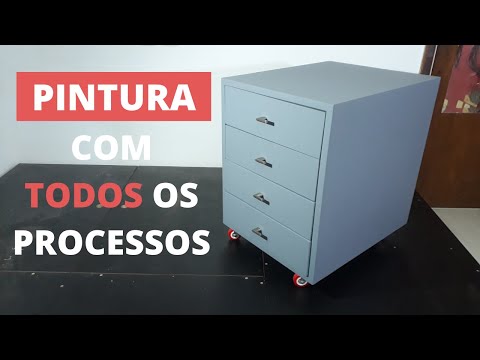 COMO PINTAR MOVEIS DE MADEIRA OU MDF | PASSO A PASSO DE TODOS OS PROCESSOS