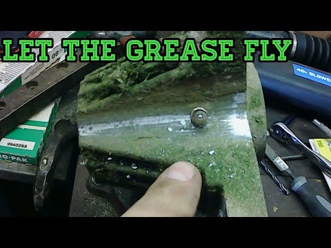 How To Install Grease Fittings On Mower Spindles And Blade Change #cubcadet