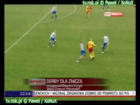 tv.nsk.pl 2012-04-07 Pogoń Siedlce - Znicz Pruszków 0-1 (0-0) bramka relacja