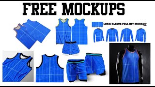 FREE BASKETBALL JERSEY MOCKUP & PATTERN DESIGN ( PSD & TIF DOWNLOAD)