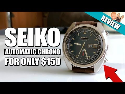 Amazing Value! Vintage Automatic Seiko Chronograph (6139-6012) for $150 - Review Video
