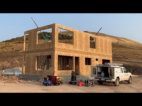 #007 Building a 60x40 shop house, framing the 1st and 2nd floor
