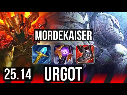 MORDEKAISER vs URGOT (TOP) | EUW Diamond | 25.14
