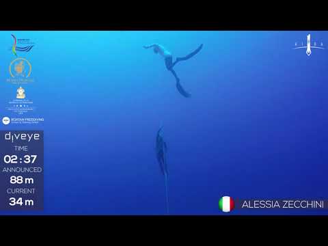 Alessia Zecchini World Champion in FIM - WCh AIDA 2017