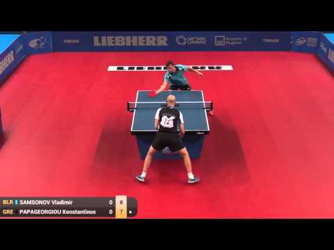 2015 ETTC: Papageorgiou Konstantinos (GRE) Vs Samsonov Vladimir (BLR) [Full Match]