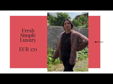Handgestrickter Super Chunky Cardigan - Einzigartiges Unikat