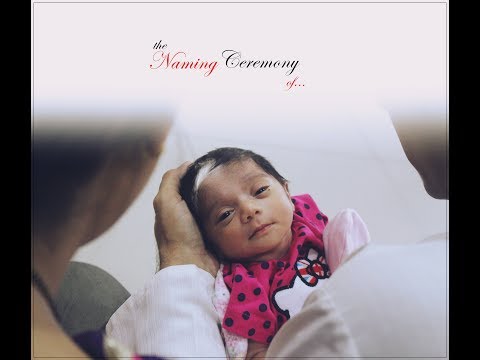 Anaisha naming ceremony.