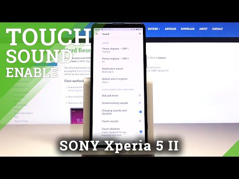 How to Disable Touch Sounds in SONY Xperia 5 II – Sounds Settings