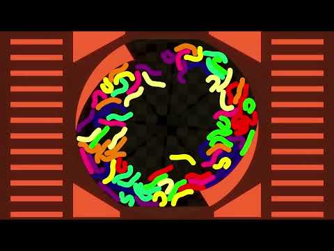 Montaña rusa - Carrera de gusanos de supervivencia