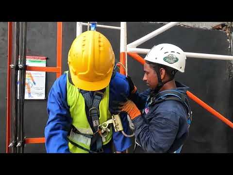 How to Rescue Telecom Tower Technician with rope and pully