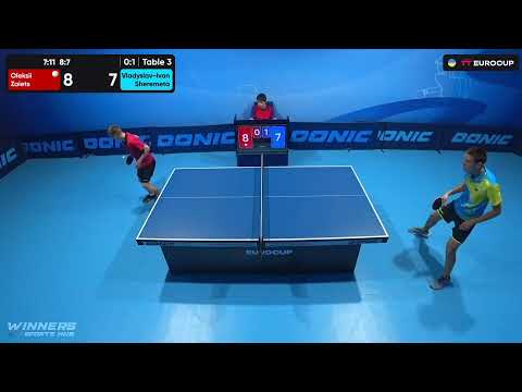 16:45 Oleksii Zaiets - Vladyslav-Ivan Sheremeta 06.08.2023 TT Euro.Cup Ukraine Professional. TABLE 3