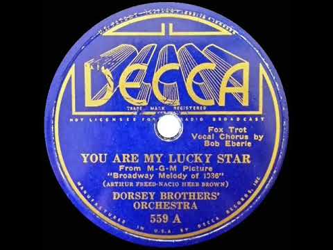 1935 HITS ARCHIVE: You Are My Lucky Star - Dorsey Brothers (Bob Eberly, vocal)