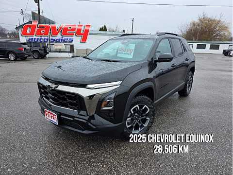 2025 Chevrolet Equinox AWD ACTIV in Black for sale at Davey Auto Sales Oshawa South in Oshawa, ON
