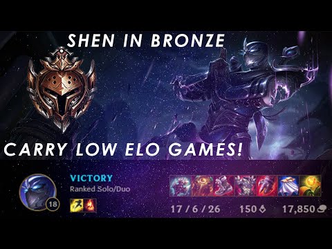 How to CARRY low elo games with SHEN! (From an actual low elo player)