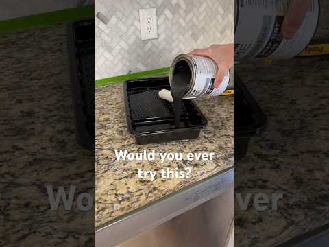 Would you ever try this?! Painting my kitchen countertops with @RustOleumBrands counter top kit!