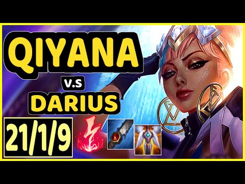 MINERVA (QIYANA) vs DARIUS - 21/1/9 KDA JUNGLE GAMEPLAY - BR Ranked GRANDMASTER