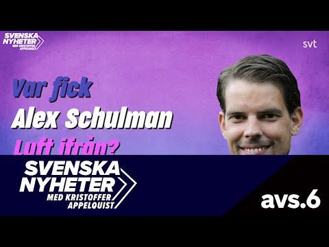 Svenska nyheter - Vart fick Alex Schulman luft ifrån