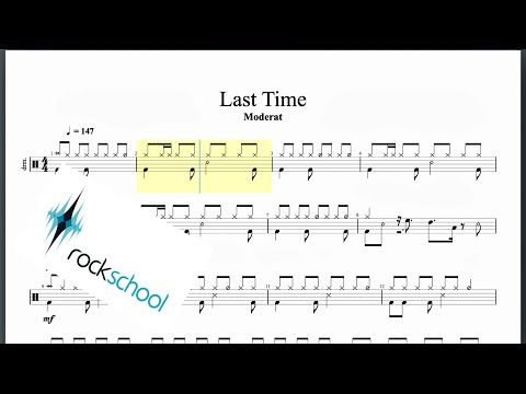 Last Time Rockschool Grade 8 Drums