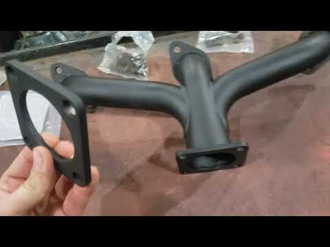 Flathead Ford V8 headers...The Captain Gets Exhausted