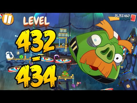 UNLOCK LEVEL 432-434 | ANGRY BIRDS 2 (BOSS LEVEL FOREMAN PIG) - MAP Pig City Ham Francisco