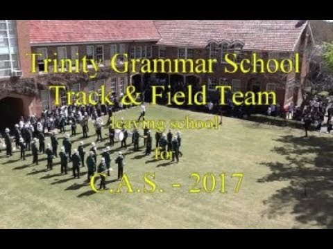 Trinity Grammar School Track & Field Team leaving for C.A.S. - 2017