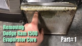 Removing Dodge Ram 1500 Evaporator core: Part#1
