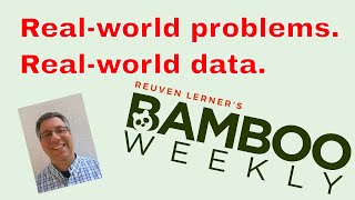 Finally! Pandas exercises that aren't boring: Bamboo Weekly
