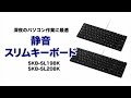 SKB-SL20BK / 静音スリムキーボード（ブラック）