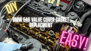 DIY! BMW E46 valve cover gasket, spark plug tube seal, ignition coil and spark plug replacement