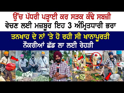 Three Amritdhari brothers left Job & Started Selling Vegetables after Higher Education, See Here Three Amritdhari brothers left Job & Started Selling Vegetables after Higher Education, See Here