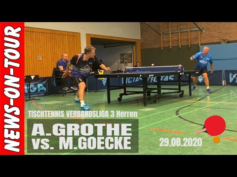 Andreas Grothe vs. Marco Goecke (TT VL 3) 29.08.2020 | TTC Schwalbe Bergneustadt 3 vs. TTF Boenen 2