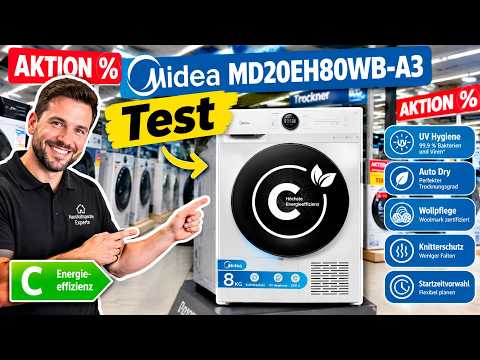Midea MD20EH80WB-A3 Test: Lohnt sich der Wärmepumpentrockner?