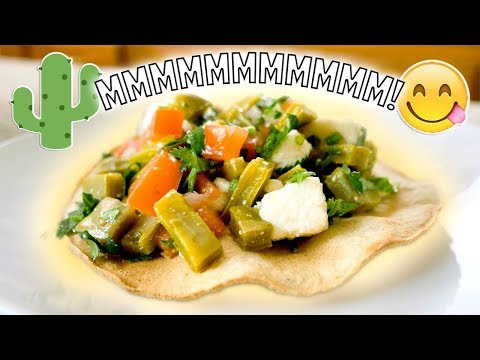 ENSALADA DE NOPALES! - RECETA SALUDABLE A LA MEXICANA (SIN CARNE)!