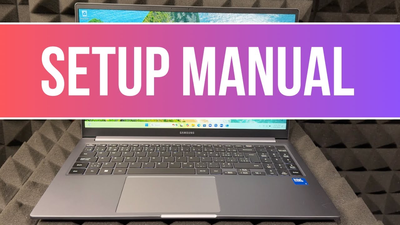 Samsung Galaxy Book4 15.6 in. Laptop, Intel Core 7 150U, 16GB RAM, 1TB SSD Set Up Manual Guide