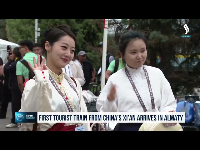 Çin'in Xi'an kentinden ilk turistik tren Almatı'ya ulaştı