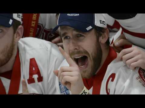 York Lions | Men's hockey wins 106th Queen's Cup - on ice view (Mar. 11, 2017)