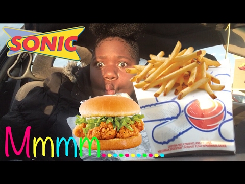 SONIC's CHICKEN STRIPS SANDWICH and FRIES