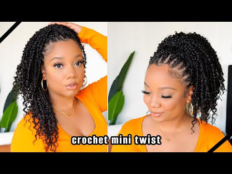 My FAVORITE CROCHET Hair 🔥 | MINI TWIST CROCHET on my...