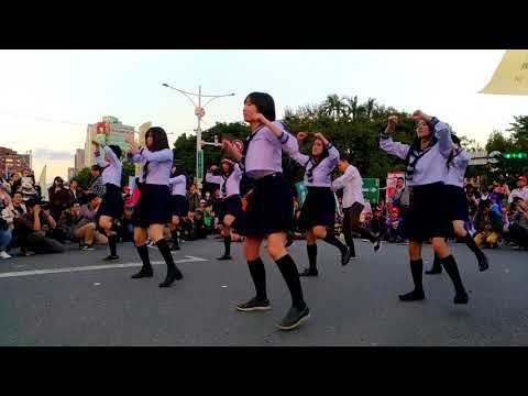 反勞基惡法遊行-制服學生妹舞蹈表演-171223