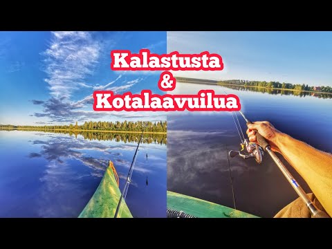 Leppoinen kalareissu kanootilla,yövytään kotalaavussa!:)
