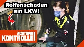 REIFENSCHADEN am LKW! "Der ist richtig im AR*CH!" |1/2| Kabel Eins | Achtung Kontrolle