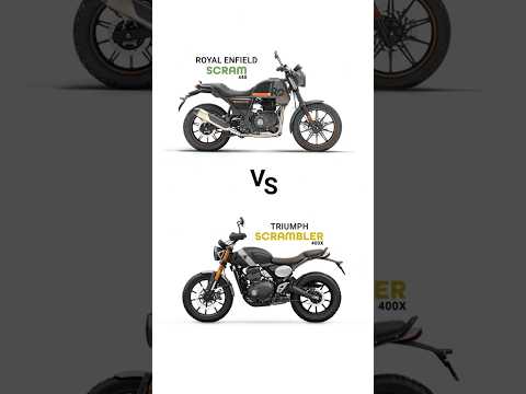 Triumph Scrambler 400x Vs Royal Enfield Scram 440 #shorts
