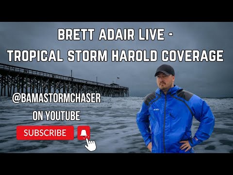🔴LIVE: Tropical Storm Harold Coverage from Texas!